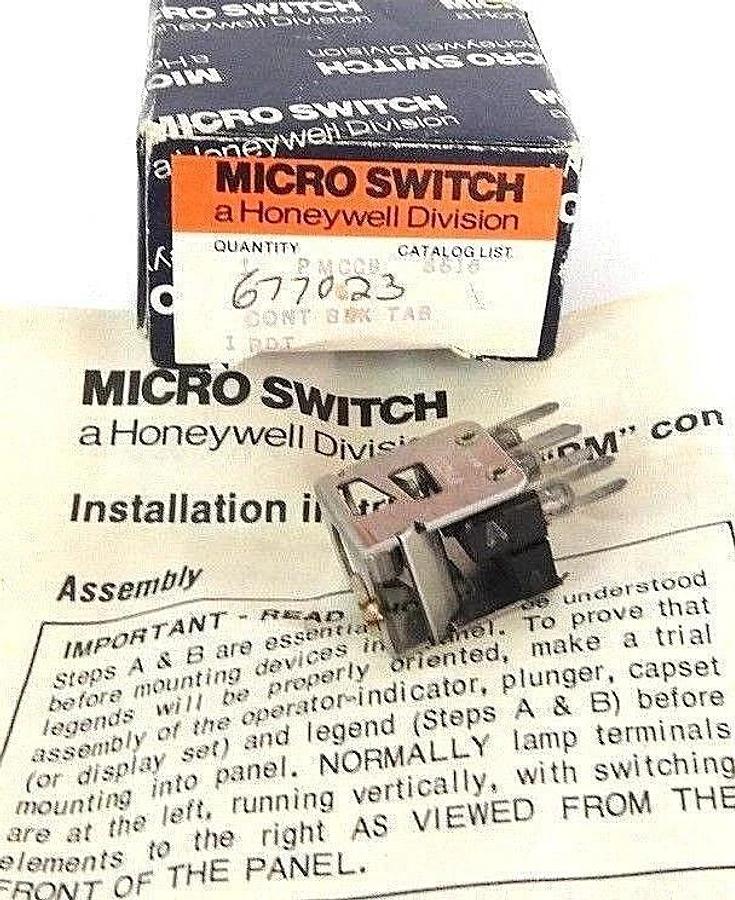 NIB HONEYWELL MICRO SWITCH PMCCB CONTACT BLOCK TAB 1PDT