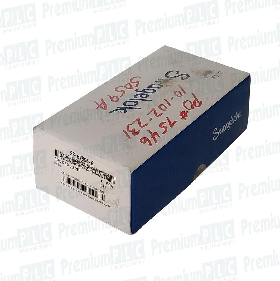 NEW SWAGELOK SS-6NBS6-G / SS6NBS6G SS UNION BONNET NEEDLE VALVE 0.86Cv, 3/8"