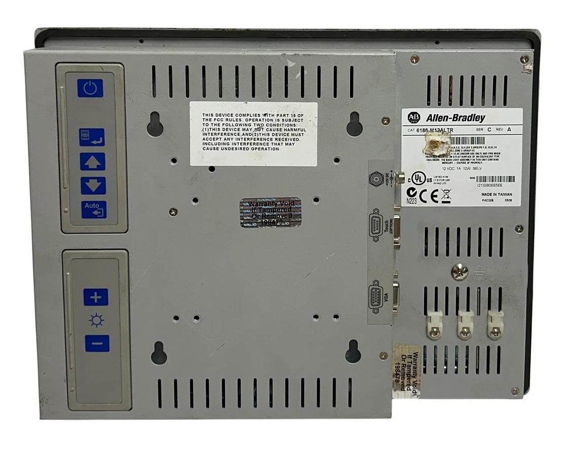 Used ALLEN BRADLEY 6186-M12ALTR /C VersaView 1200M TOUCH PANEL 12VDC 6186M12ALTR USNP