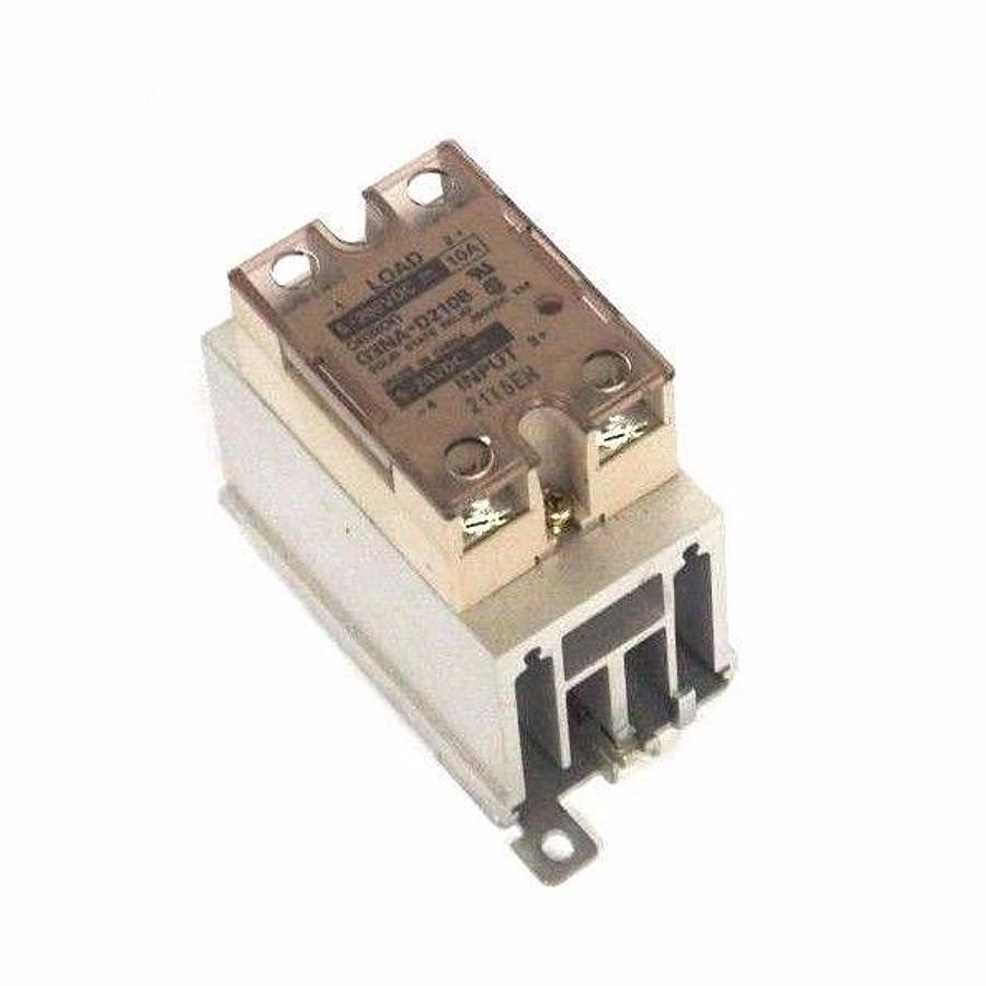 Used OMRON G3NA-D210B SOLID STATE RELAY G3NAD210B, W/ Y92B-N50 HEAT SINK
