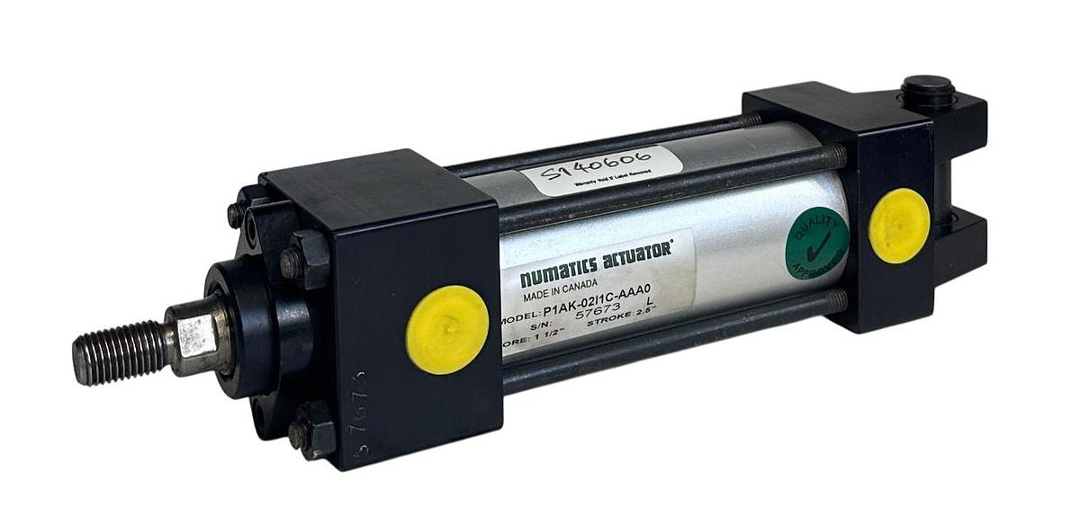 Used ASCO NUMATICS P1AK-02I1C-AAA0 / P1AK02I1CAAA0 ACTUATOR 2.5'' STROKE 1-1/2'' NSNP