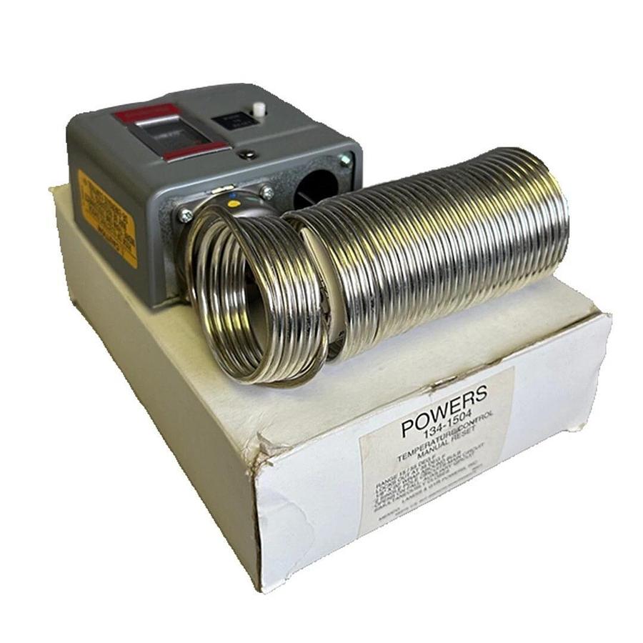 NEW POWERS 134-1504 / 1341504 TEMPERATURE CONTROL MANUAL RESET 15/55 DEG F