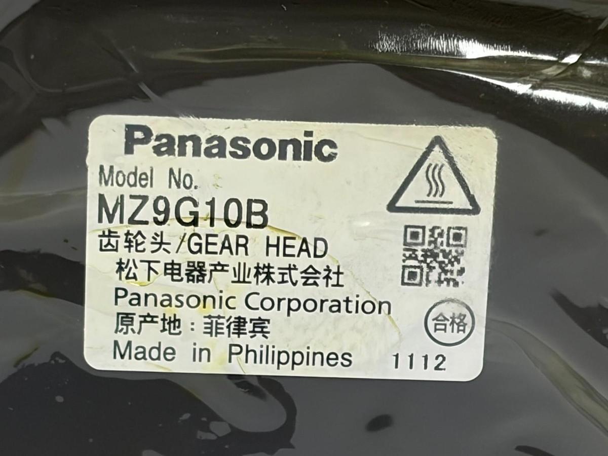 Panasonic MZ9G10B AC Motor Gear Head 1:10 Reduction Ratio 90mm Frame New Surplus