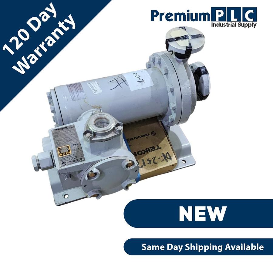 Used NEW TEIKOKU ELECTRIC F41-215F4AM-0204S1-AV CANNED MOTOR PUMP 5.3 GPM 1"x1-1/2"