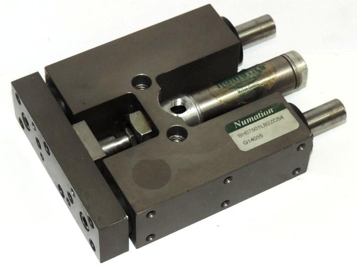Used NUMATICS SH07501LB2ZCS4 SH SERIES LINEAR SLIDE WITH 07500D01-01A-80 CYLINDER