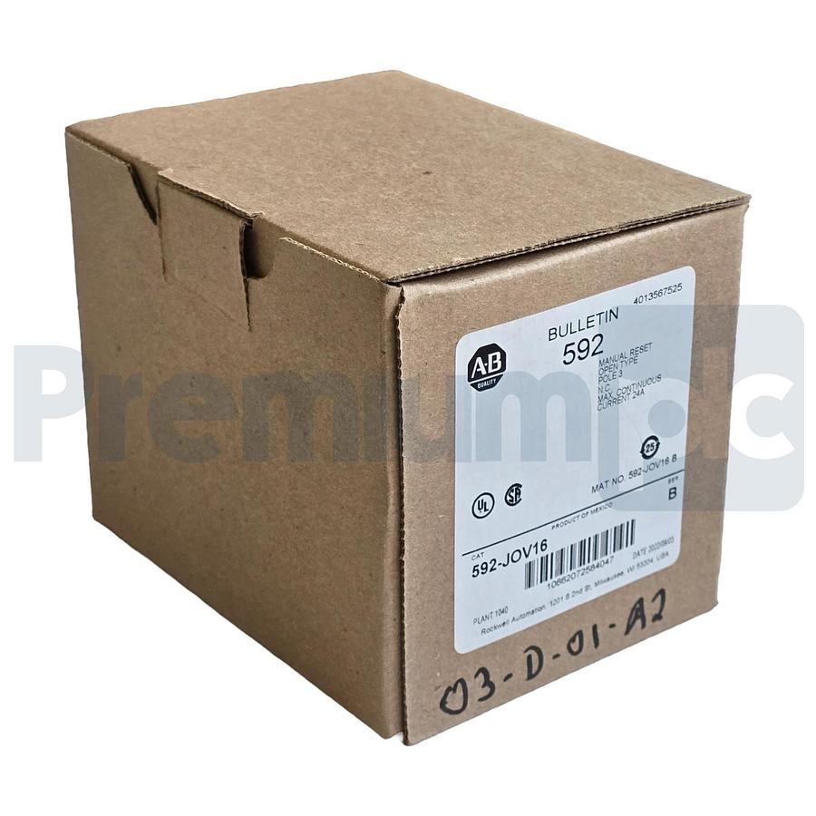 Allen-Bradley 592-JOV16 /B Overload Relay 3-Pole 24A 1 N.C. Manual Reset NSMP
