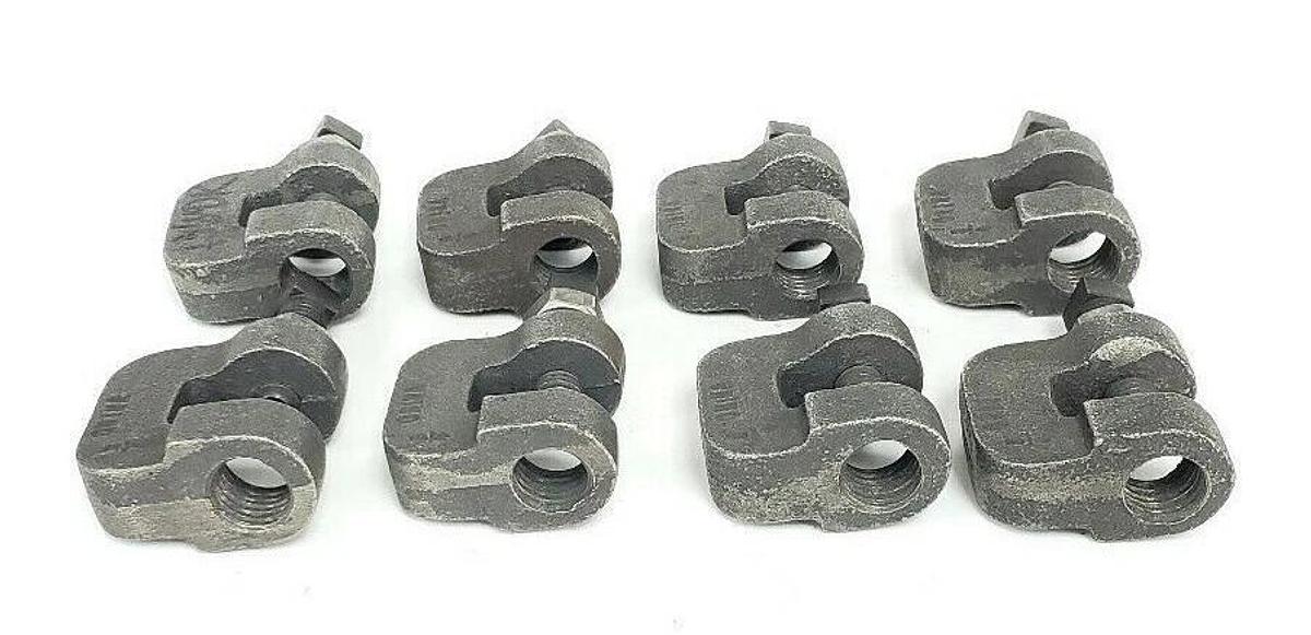 Used LOT OF 8 GENERIC 136DK 3/4" CLAMPS
