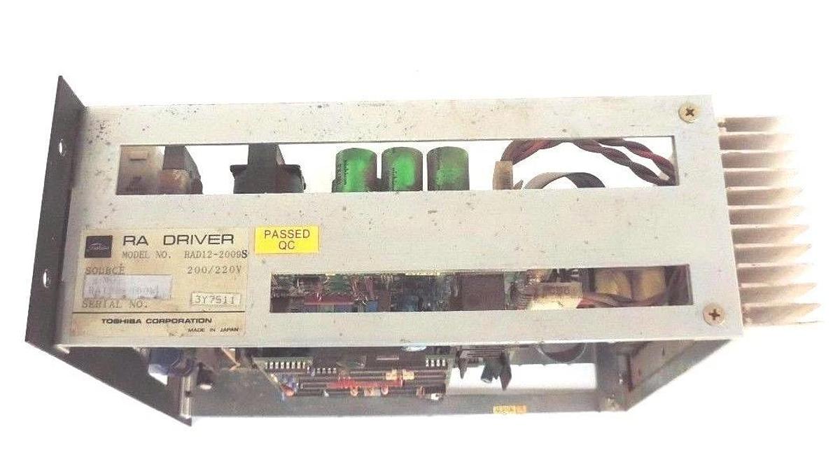 Used TOSHIBA RA DRIVER RAD12-2009S 200/220V MOTOR RA12M-300W