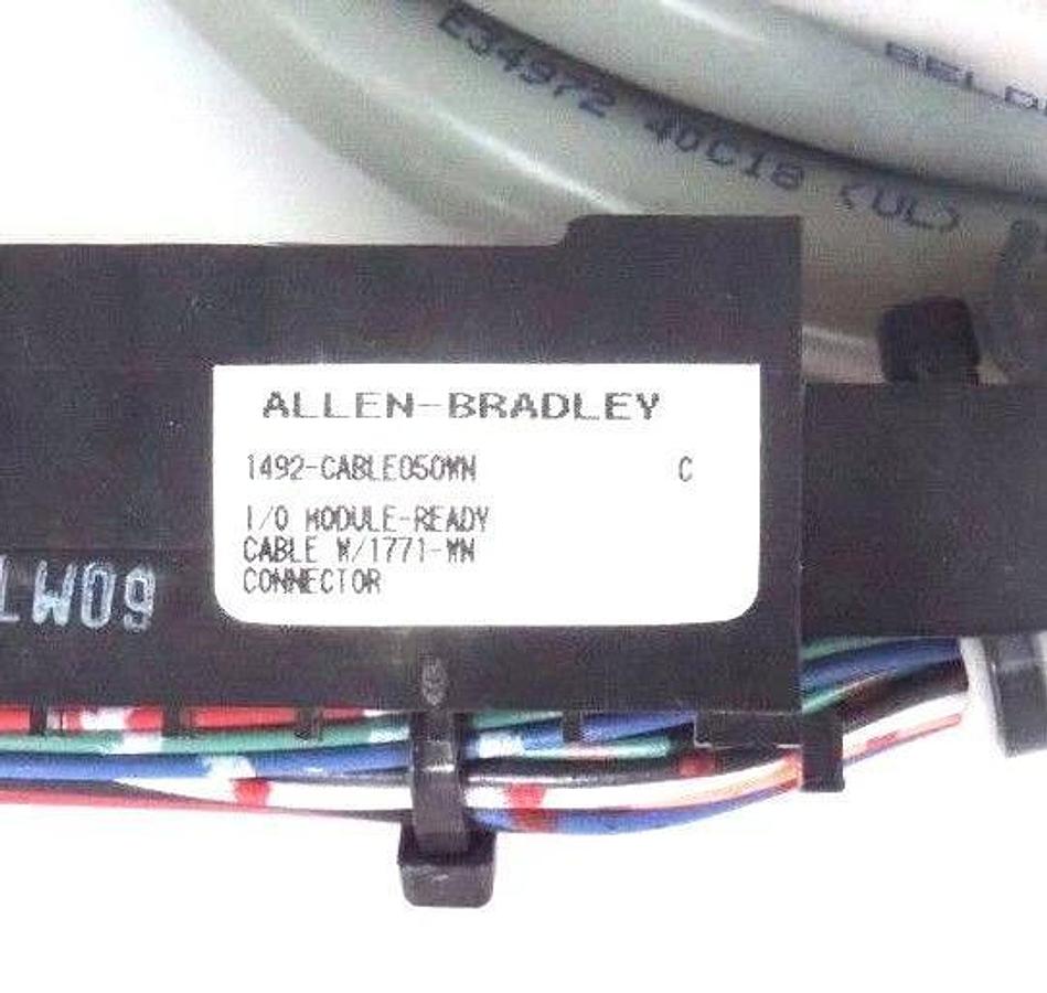 Used ALLEN BRADLEY 1492-CABLE050WN CABLE ASSEMBLY PRE WIRED FOR DIGITAL I/O MOD