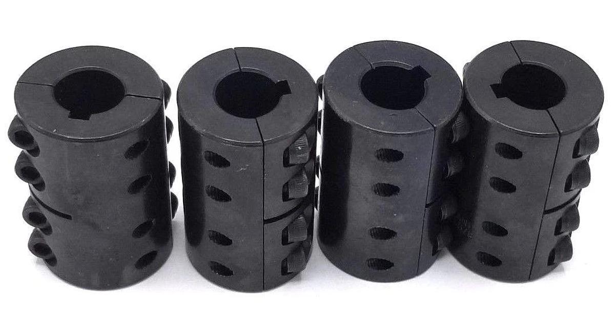 LOT OF 4 RULAND CLX-10-10-F 5/8X5/8 RIGID COUPLINGS BLACK OXIDE STEEL CLX1010F