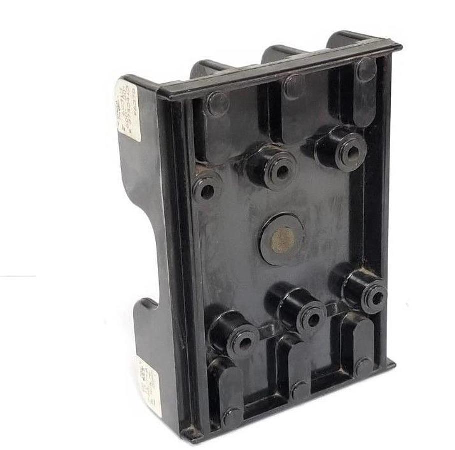 Used GOULD SHAWMUT 60313 FUSE BLOCK 600V, 30A, 3P W/ (3) TRS10R FUSES 10A, 600V