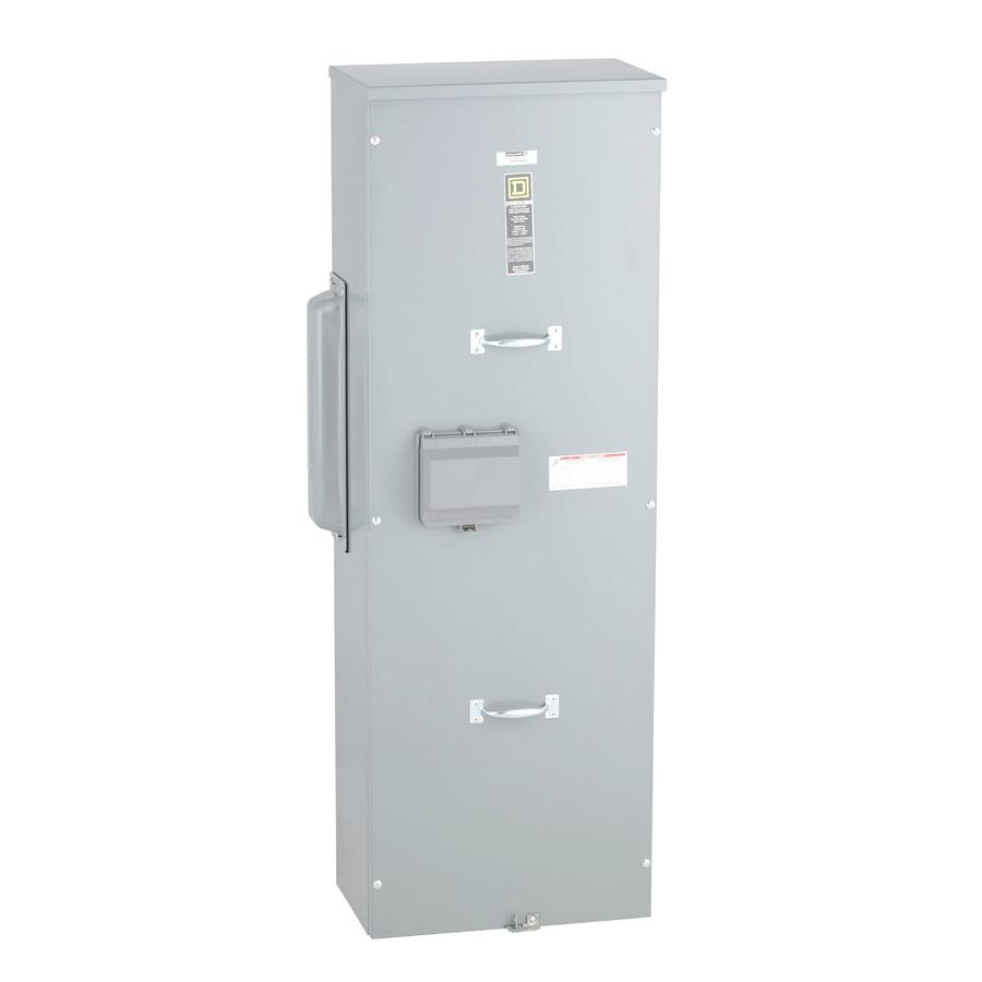 Used Square D EZM1400CB EZ Meter-Pak Main Circuit Breaker Unit 400A 120/240VAC 1Ph/3W
