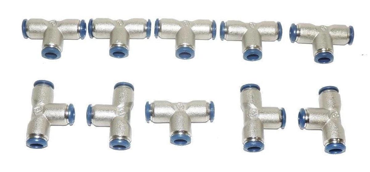 LOT OF 10 NEW ALPHA FITTINGS 88230-05 SWIVEL TEES 5/16"