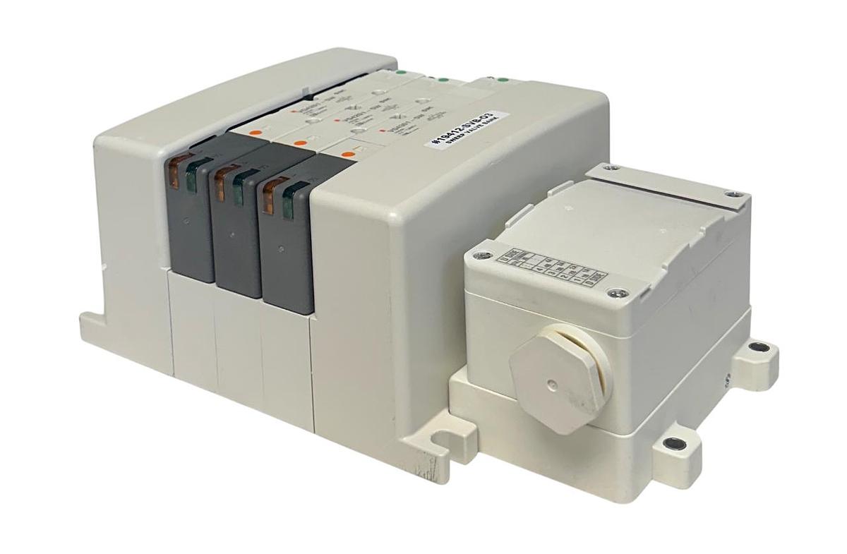 Used SMC 19412-SVB-03 / 19412SVB03 PNEUMATIC SWEEP VALVE BANK 3-PORT VQ4201-5W NSNP