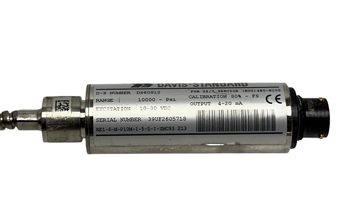 Used GEFRAN KE1-6-M-P10M-1-5-D-I-XMC93 213 / DS60812 MELT TRANSDUCER 10-30VDC USNP