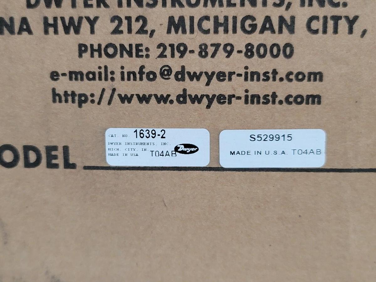 Used NEW DWYER 1639-2 PRESSURE SWITCH S529915 16392