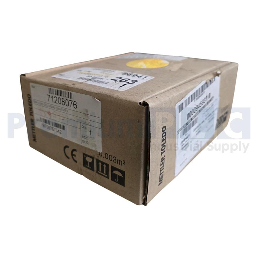 NEW METTLER TOLEDO IND110 LOAD CELL SIGNAL CONVERTER 71208076 24VDC NSMP