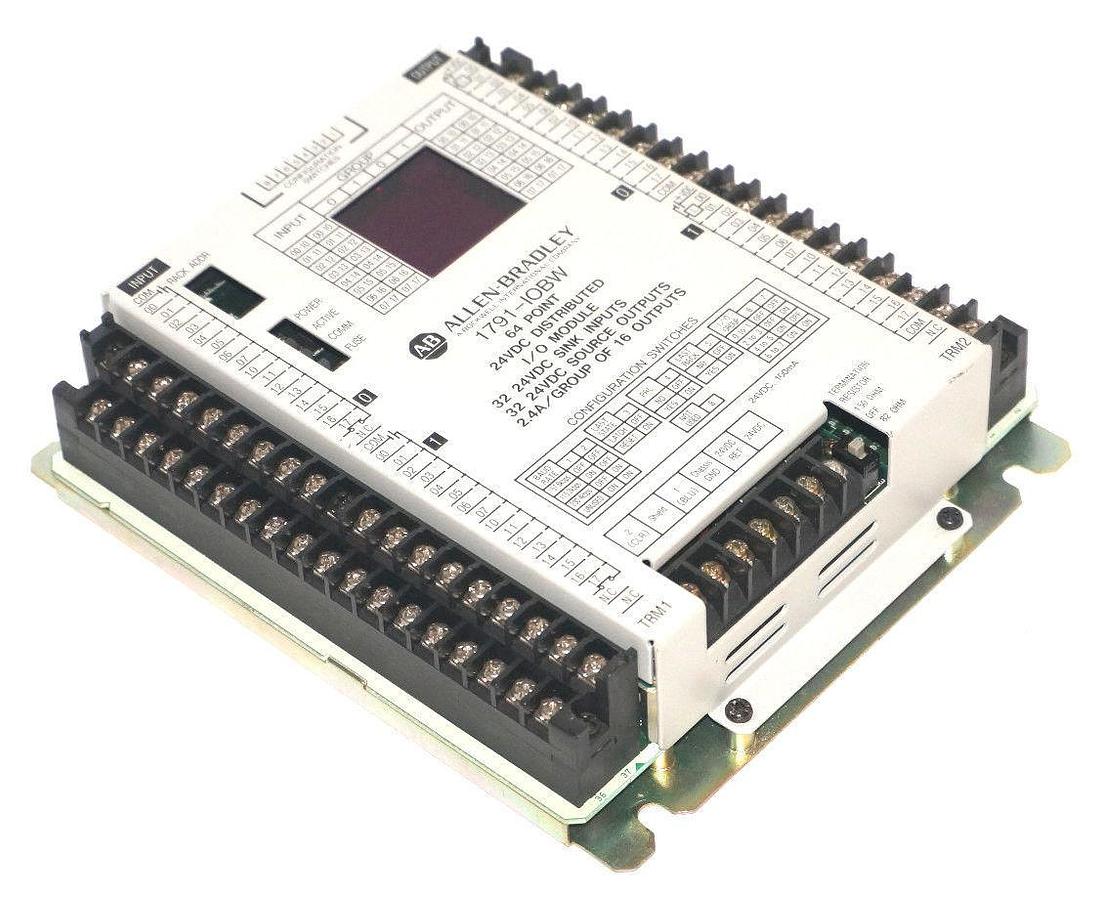 Used ALLEN BRADLEY 1791-IOBW 64 POINT 24VDC DISTRIBUTED I/O MODULE 1791IOBW