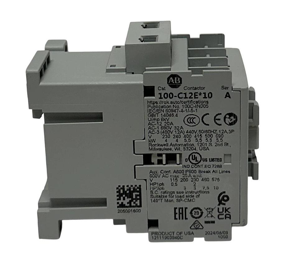 ALLEN BRADLEY 100-C12EJ10 /A BULLETIN 100 CONTACTOR 24VDC 3-POLE OEM NSMP