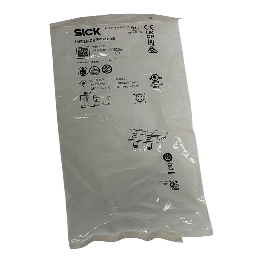 Used SICK IME18-08BPSZCOS Inductive Proximity Sensor M18 PNP NO 1040966 New Sealed