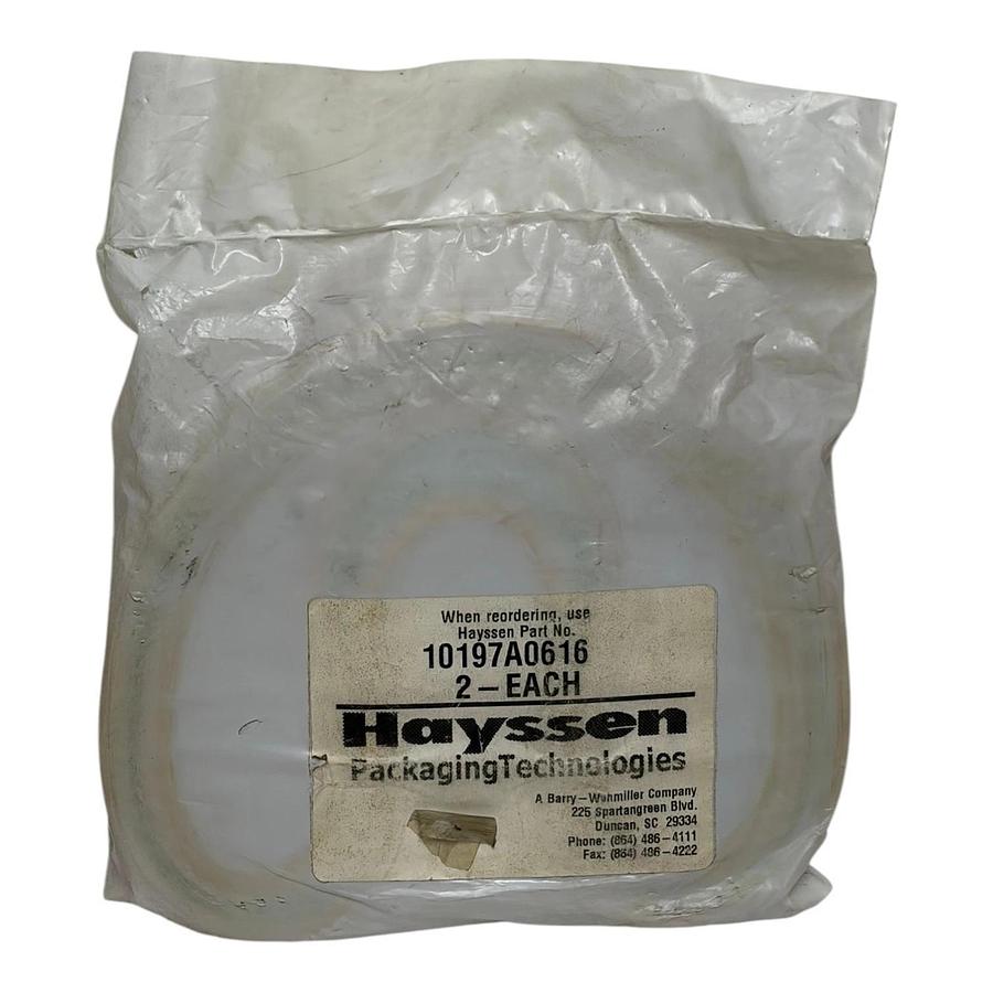 Used Hayssen 10197A0616 VFFS Red Film Pull Timing Belts 280XL093 - Pair of 2