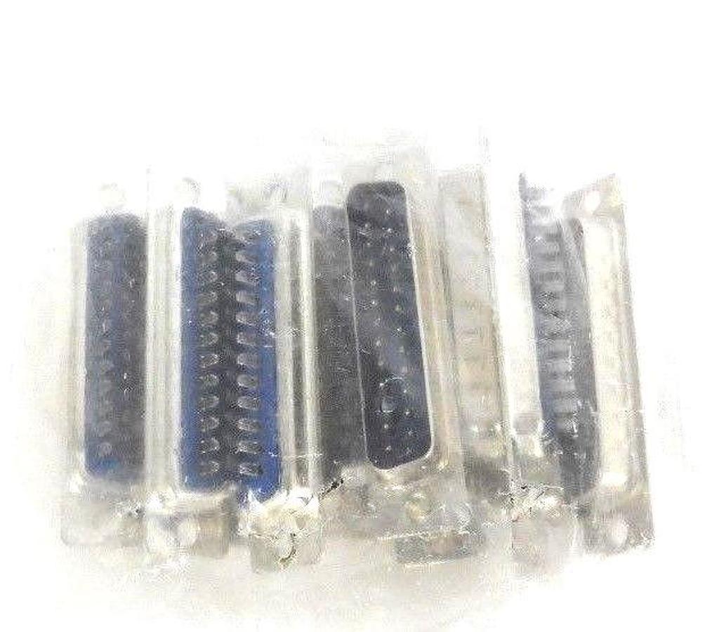 Used LOT OF 10 NEW PROVO C525M CONNECTORS 25PIN MALE SOLDER TYPE