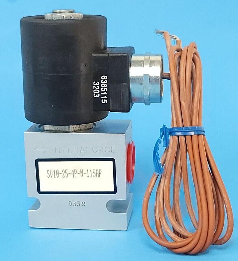 Used NEW HYDRAFORCE SV10-25-4P-N-115AP SOLENOID VALVE 2 PORT 6365115