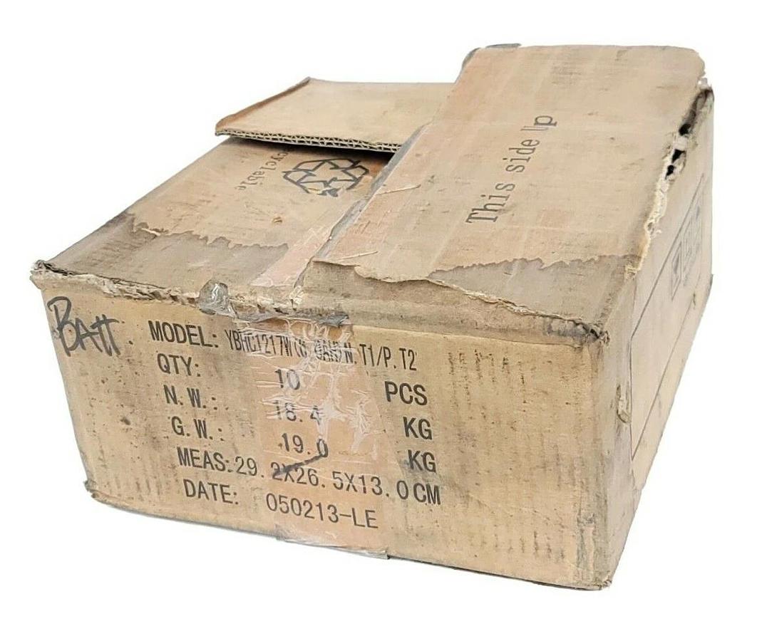 Used BOX OF 10 NEW YBHC1217W (12V6.0AH) MAINTENANCE-FREE SEALED LEAD-ACID BATTERIES