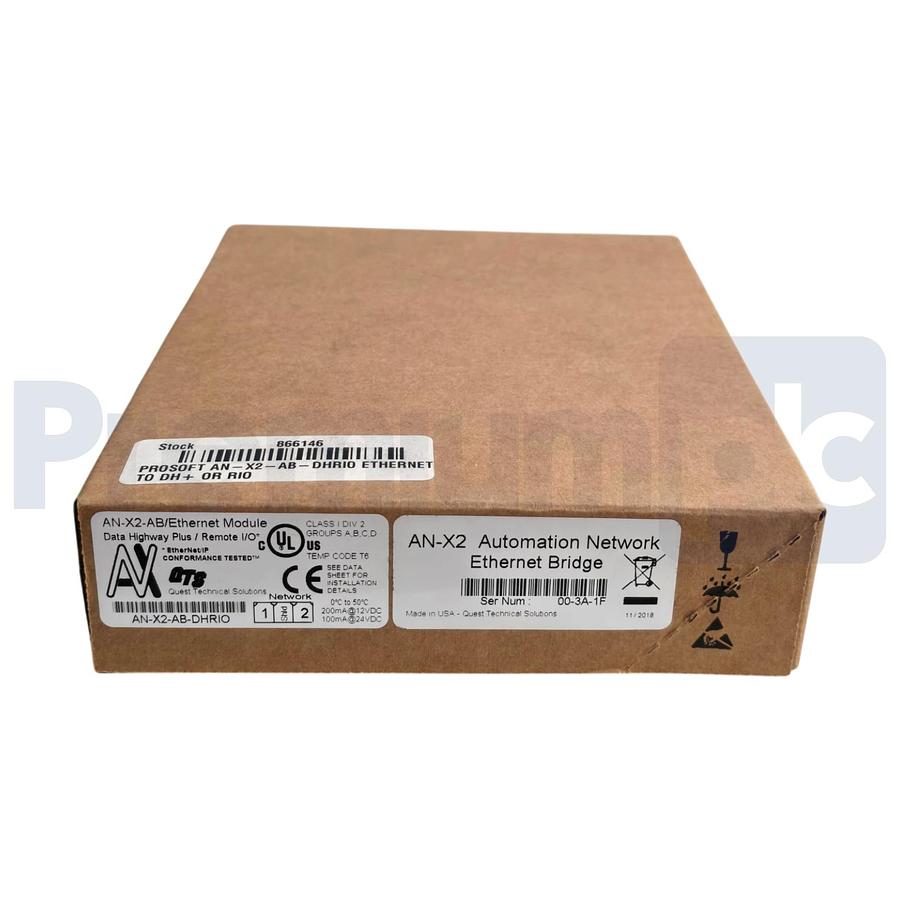Used Quest QTS / ProSoft AN-X2-AB-DHRIO Ethernet/IP to Remote I/O or DH+ Gateway NSFS