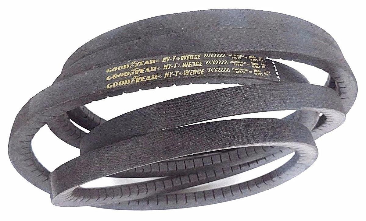 Used LOT OF 3 NEW GOODYEAR 8VX2000 HY-T WEDGE MATCHMAKER BELTS 1'' WIDE 200'' OC
