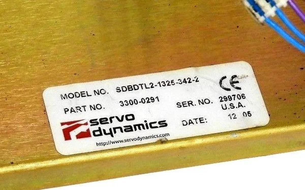 Used SERVO DYNAMICS 3300-0291 MODEL SDBDTL2-1325-342-2 SERVO DRIVE CHASSIS 33000291