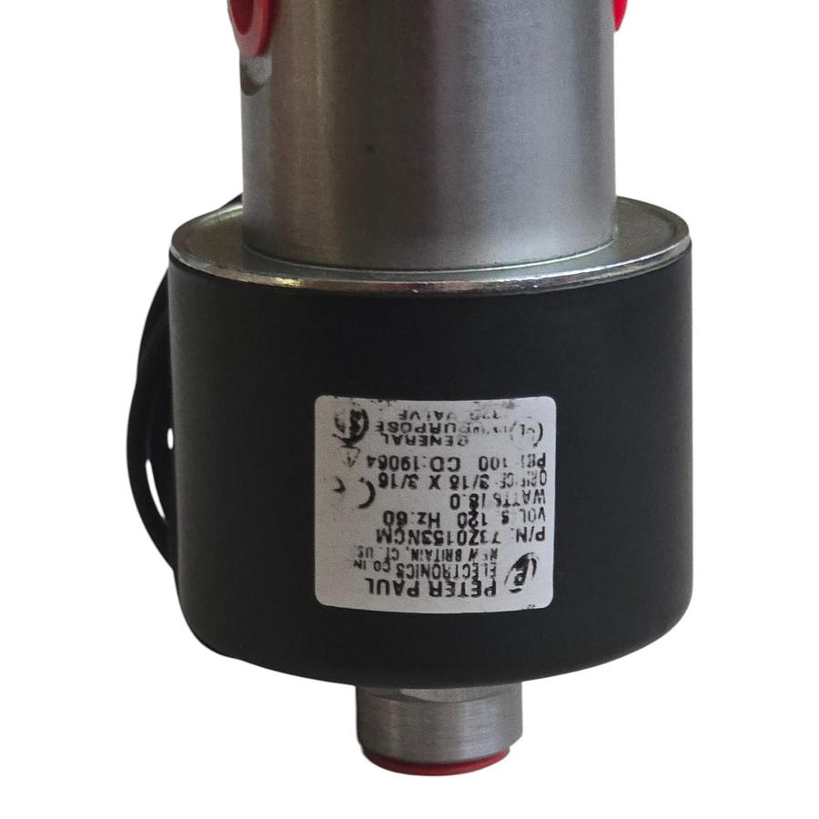 Peter Paul 73Z0153NCM Solenoid Valve 120VAC 60Hz 18W 100PSI 3/16" Orifice NSNP