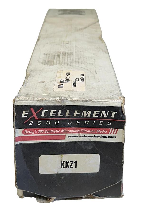 Used NEW SCHROEDER KKZ1 EXCELLEMENT 2000 SERIES MICROGLASS FILTER BETA 1 =200 NSMP