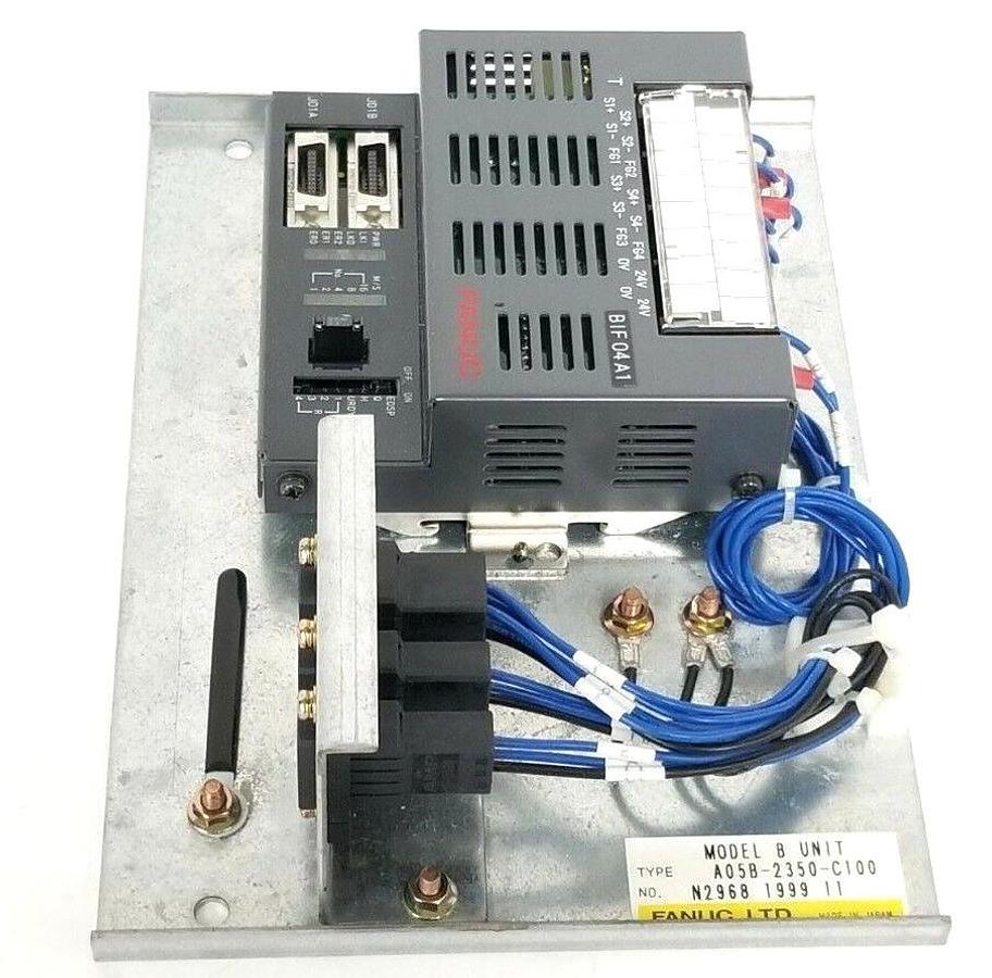Used FANUC A05B-2350-C100 MODEL B UNIT W/ A03B-0808-C001 INTERFACE MODULE