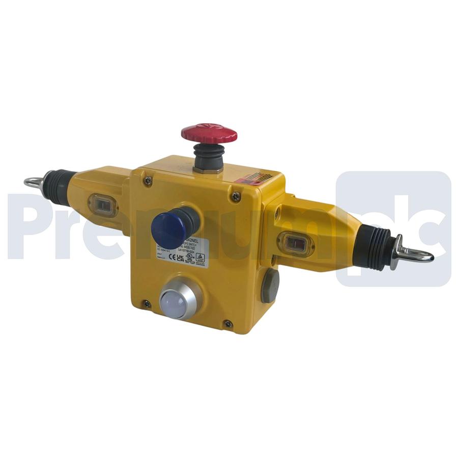 Used Omron STI 44506-7420 ER1032-042NEL Safety Rope Switch 4NC+2NO E-Stop LED NSMP