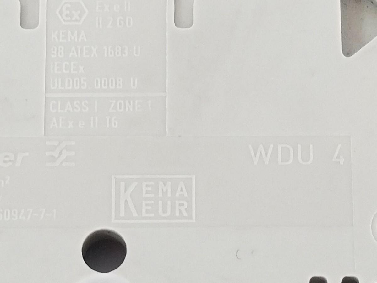 Used LOT OF 5 WEIDMULLER WDU 4 TERMINAL BLOCK 800V 4MM DARK BEIGE WDU4