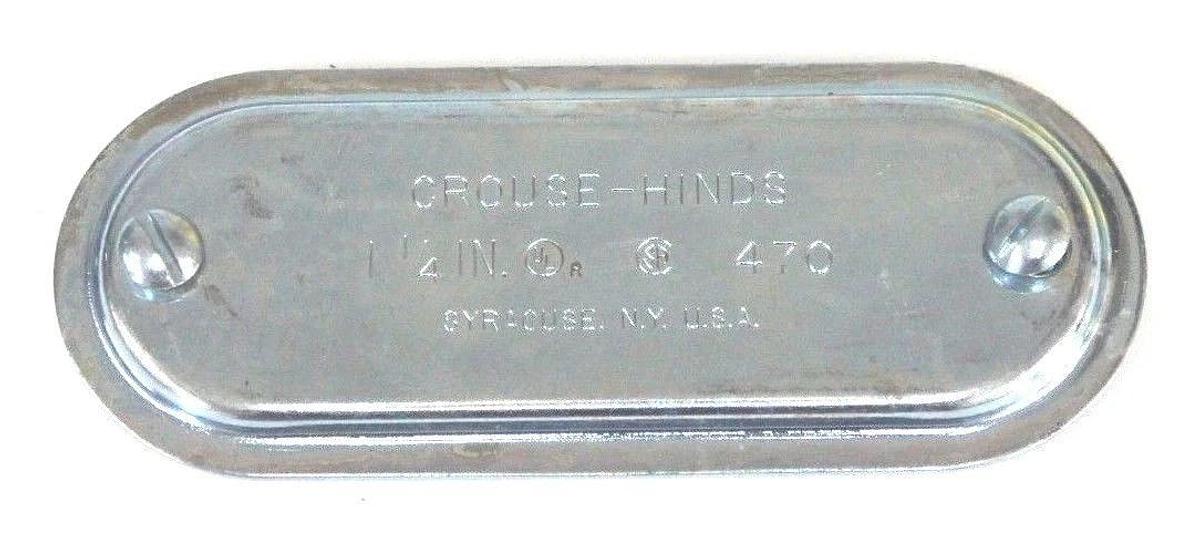 LOT OF 29 NEW CROUSE HINDS 470 STEEL CONDUIT COVERS 1-1/4"