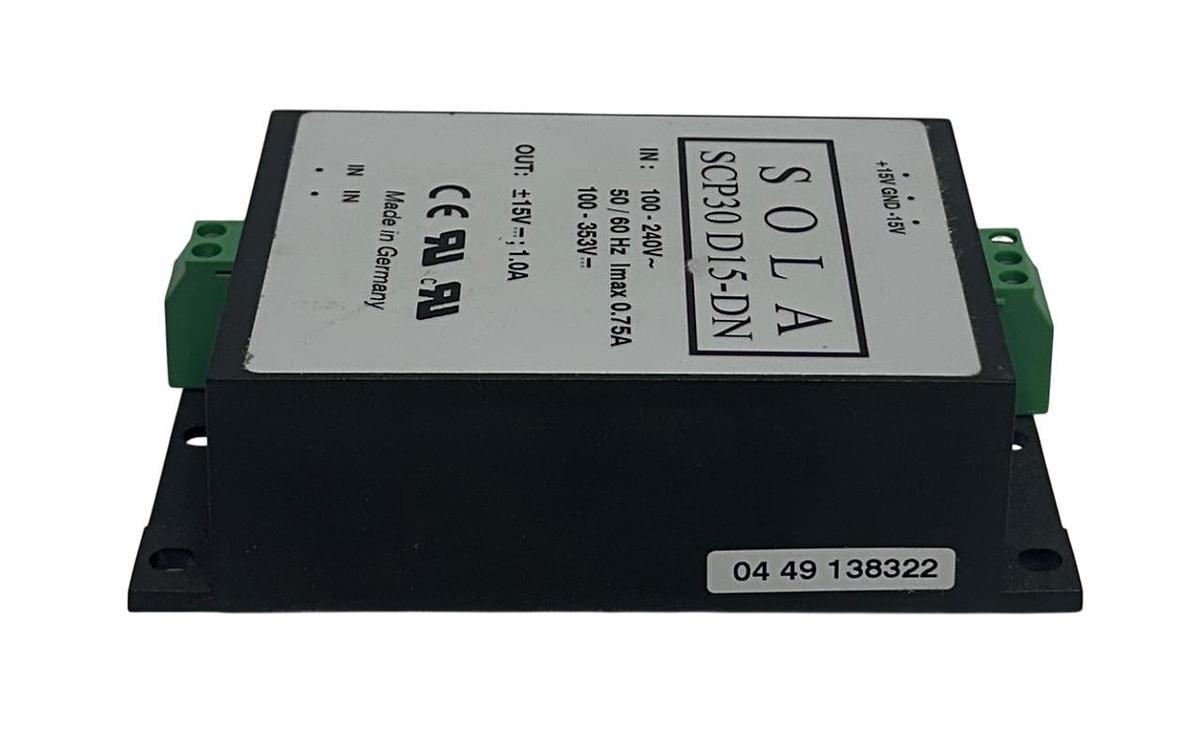 Used EMERSON SOLA SCP30 D15-DN / SCP30D15DN SLIM POWER SUPPLY 100-240V INPUT NSNP