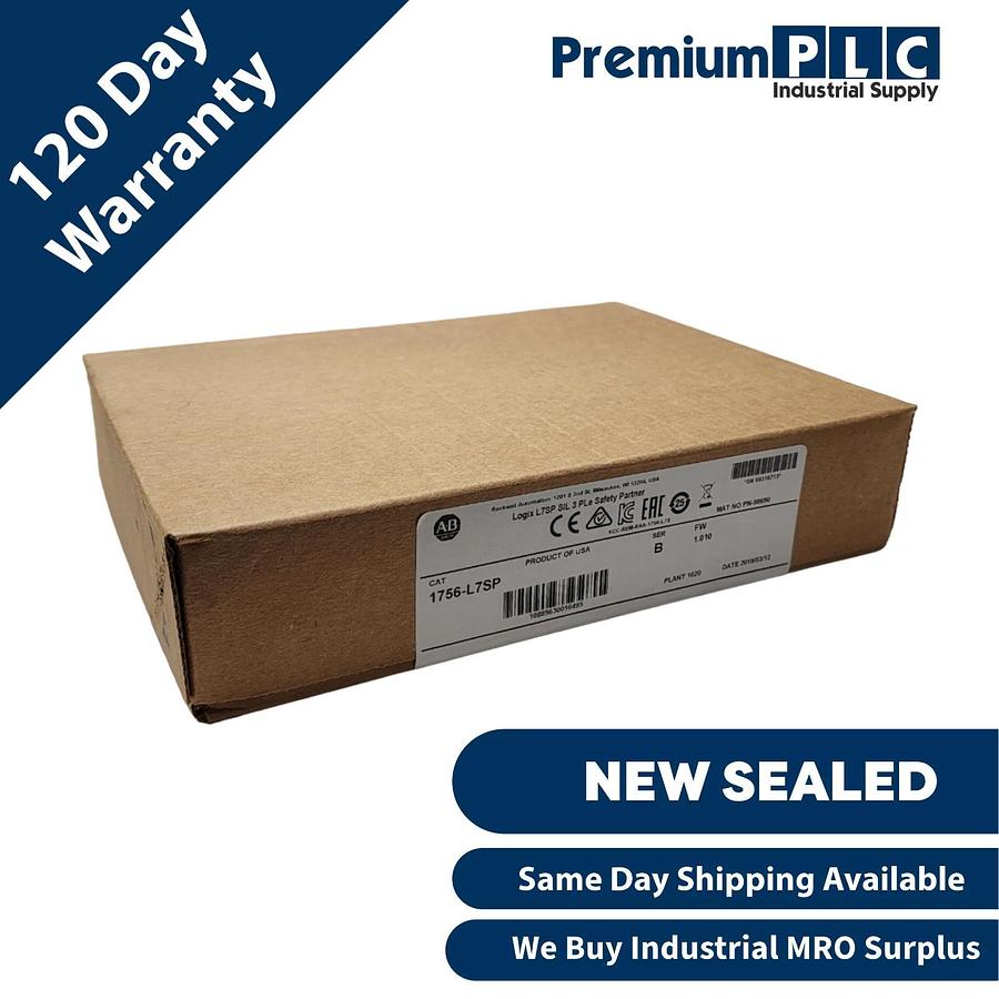 Used NEW SEALED ALLEN BRADLEY 1756-L7SP /B GuardLogix L7SP SAFETY PARTNER PROCESSOR