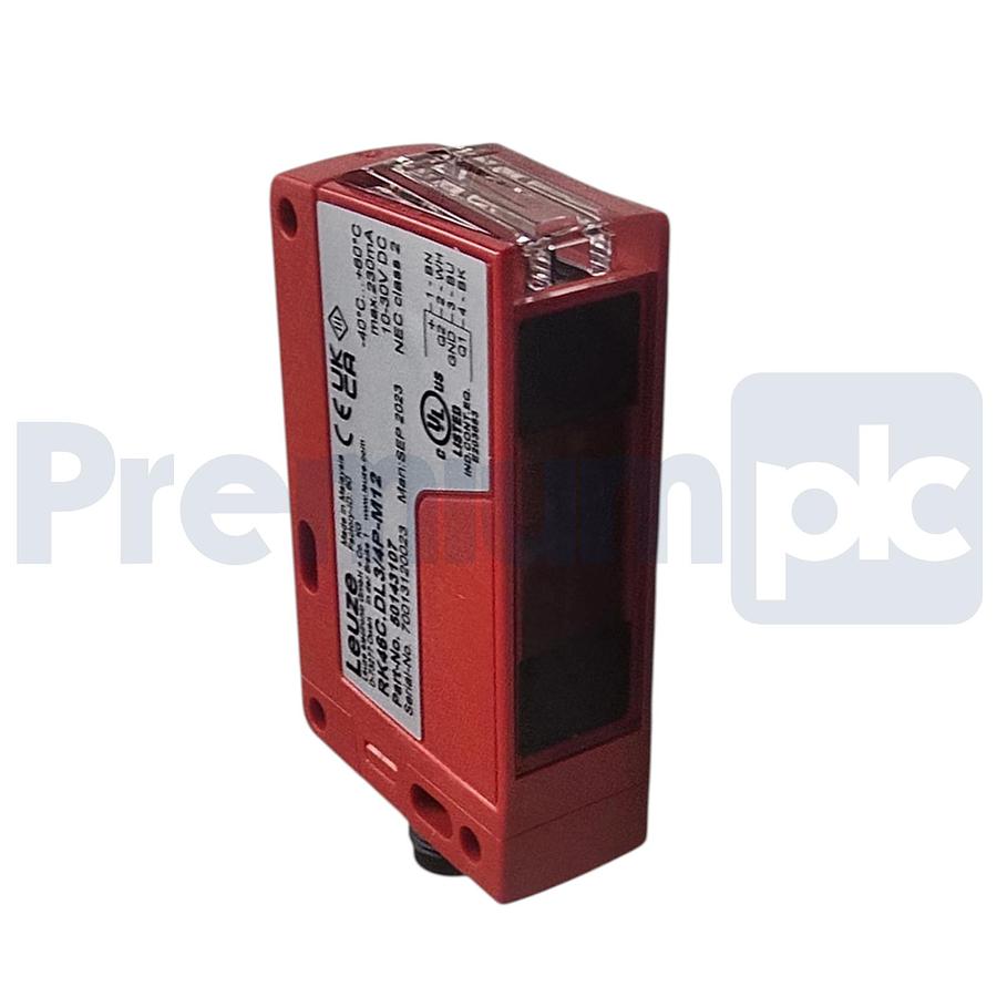 Used Leuze 50143107 | RK46C.DL3/4P-M12 Photoelectric Sensor M12 Connection NSMP