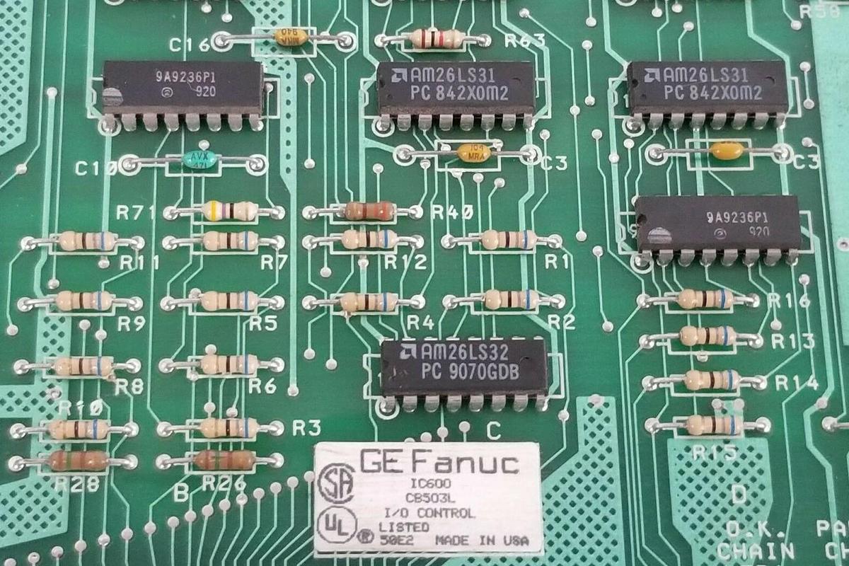 Used GE FANUC IC600CB503L I/O CONTROL BOARD FAB. NO. 44A721610-002R04/6