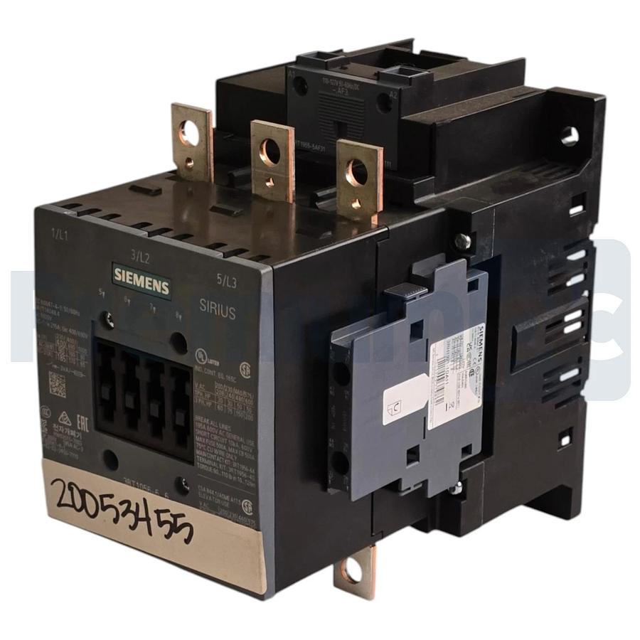 Siemens 3RT1056-6AF36 SIRIUS Contactor 3-Pole 90kW 185A 110-127V AC/DC NSNP