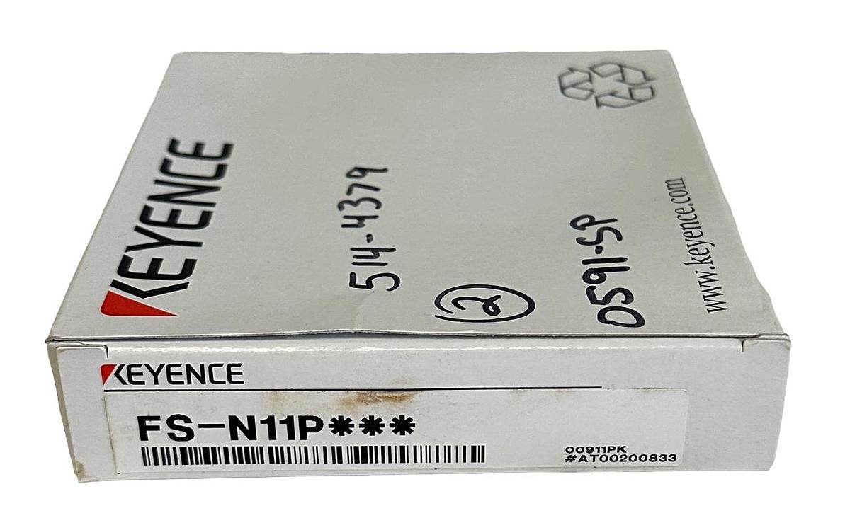 Used NEW KEYENCE FS-N11P / FSN11P FIBER AMPLIFIER 24Vdc 2M FOR FIBER OPTIC SENSOR