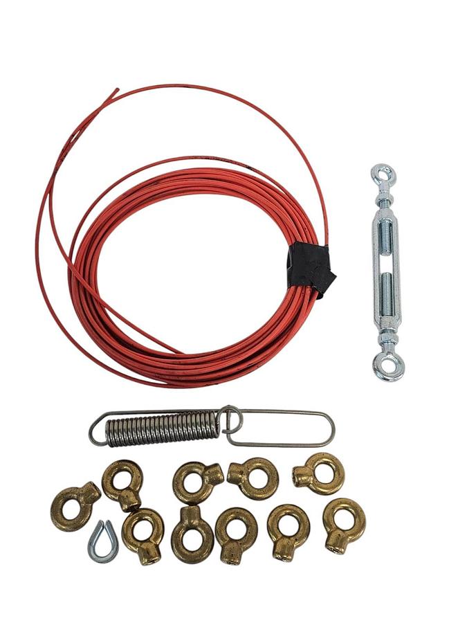 Used TELEMECANIQUE XY2CZ9325 PARTIAL MOUNTING KIT EMERGENCY STOP ROPE PULL SWITCH