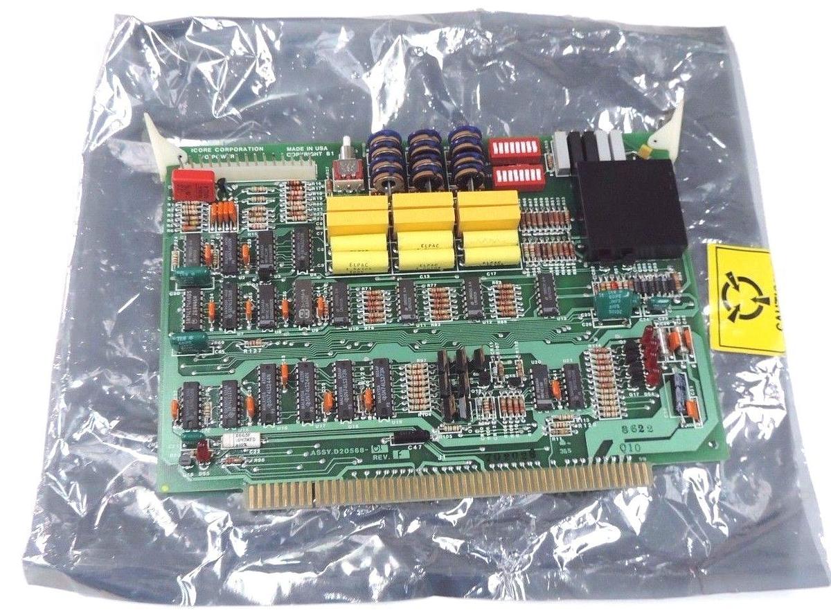 Used ICORE CORP. D20568-01 I/O POWER BOARD D2056801 REV. F