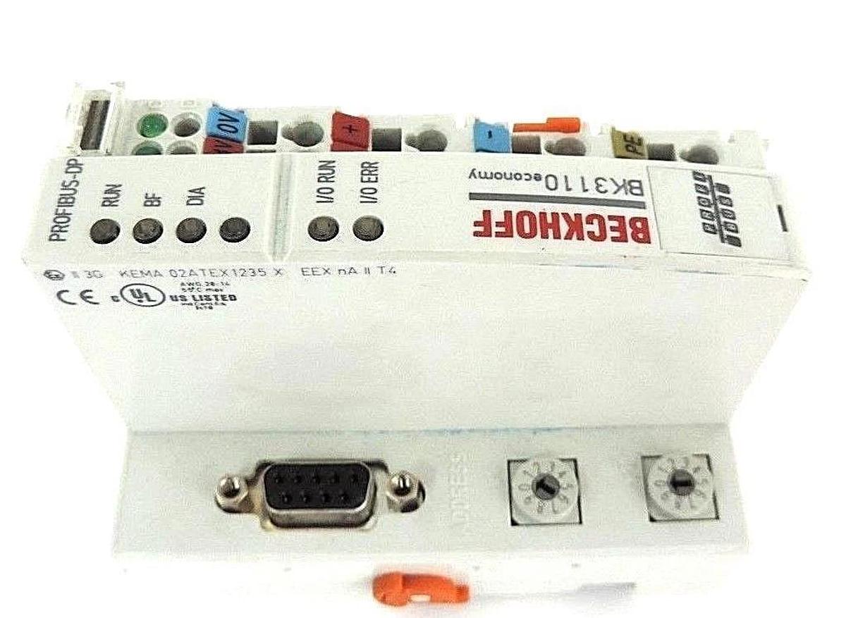 Used BECKHOFF BK3110 PROFIBUS COUPLER 24VDC