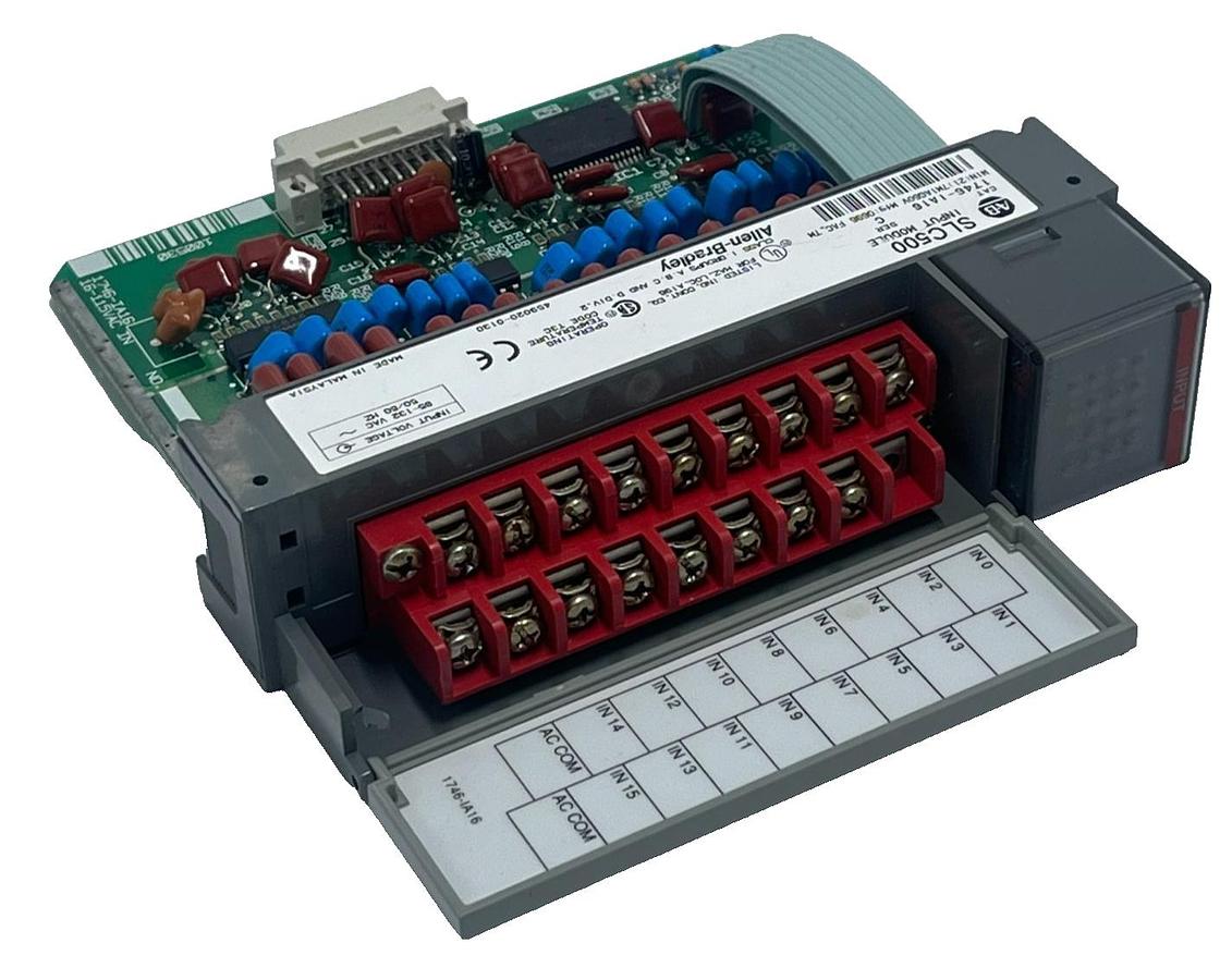 Used ALLEN BRADLEY 1746-IA16 SER C 16 Pt 120VAC Digital Input Module AB SLC 500