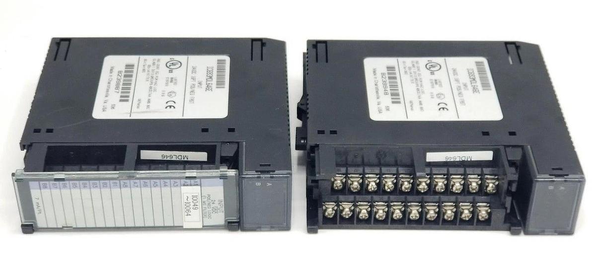 Used LOT OF 2 GE FANUC IC693MDL646E INPUT MODULES 24VDC, 16PT, IC693MDL646