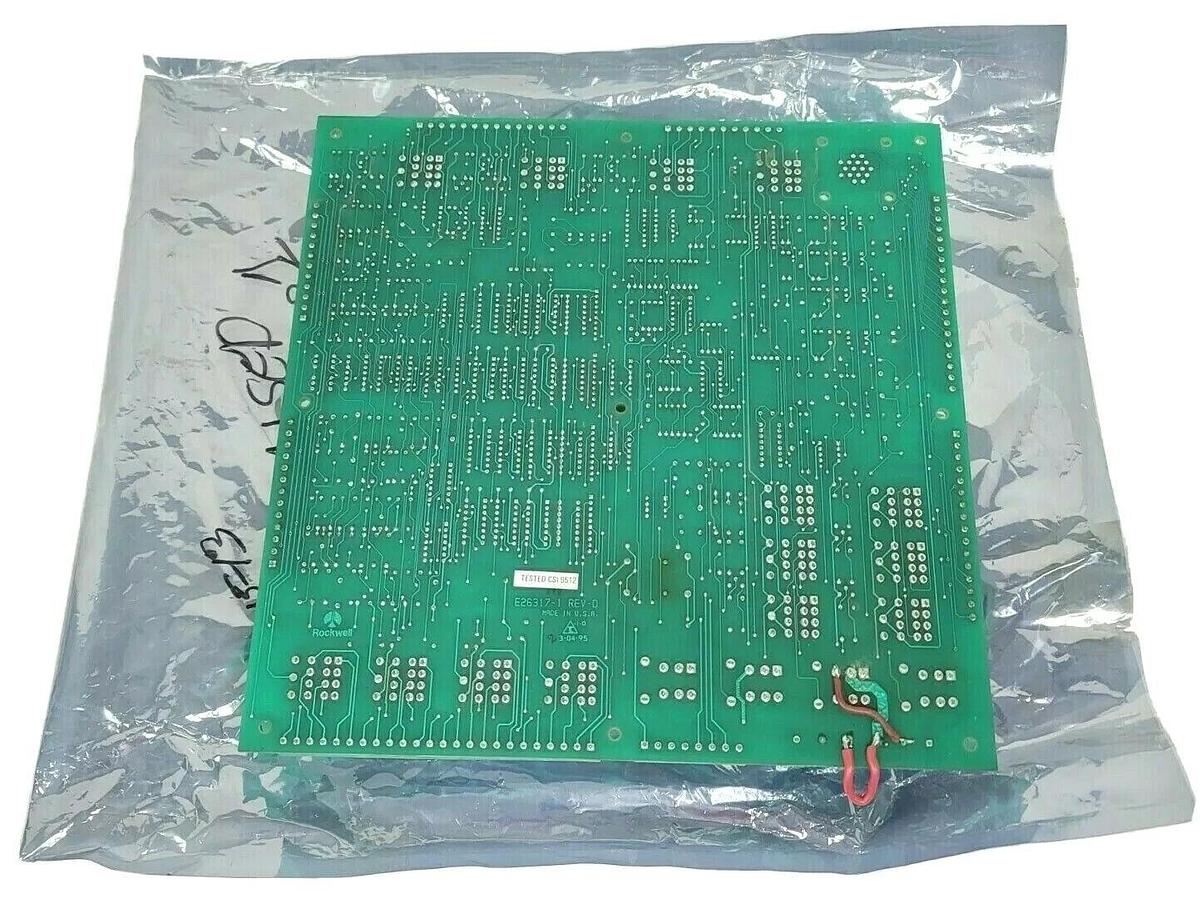 Used ROCKWELL INTL CORP GOSS E26316-1 REV. 7 MASTER FOLDER CONTROL BOARD