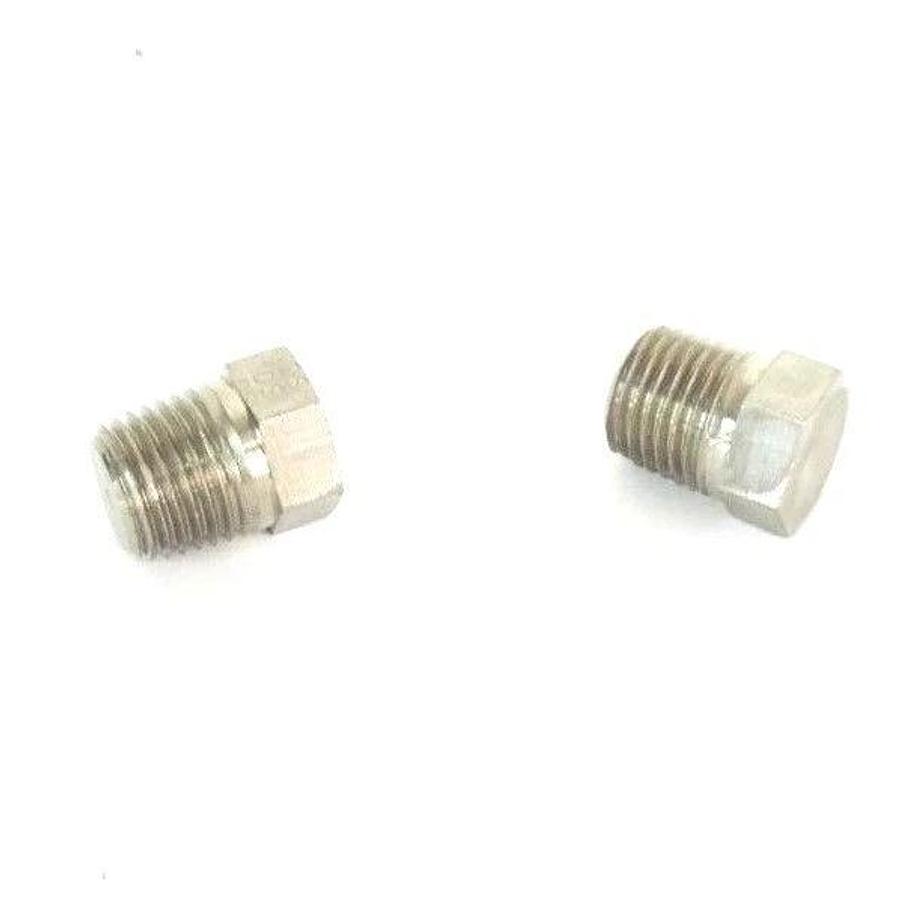 LOT OF 2 NEW PALL 1185741 PLUG, PIPE, 0.250, 316L, HX